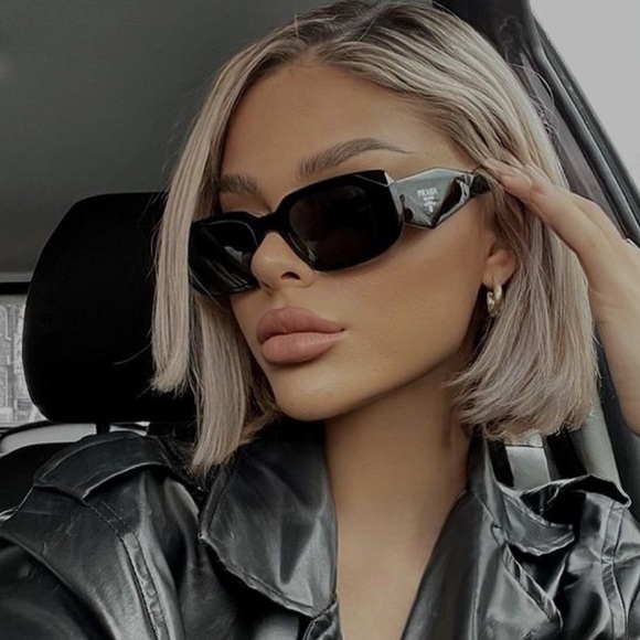 NEW PRADA PR17WS BLACK SUNGLASSES PRADA PR 17WS 1AB5S0 NEW PRADA SYMBOLE SPR 17W - Picture 1 of 14